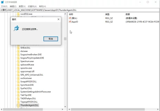 迅雷注册表项示例