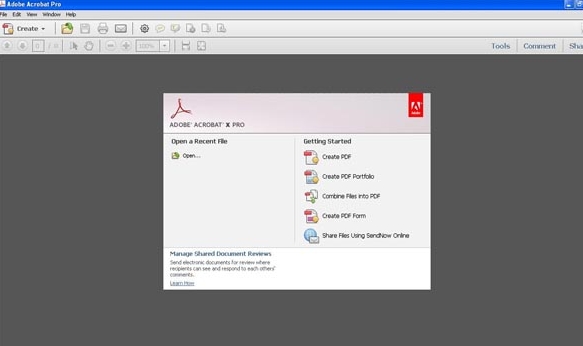 Acrobat9界面操作示意图